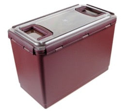 Clear Cover Burgundy Kimchi Container